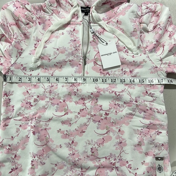 🆕NWT Generation Love AVA Hoodie Pastel English Rose Sweatshirt XS available - Picture 15 of 16